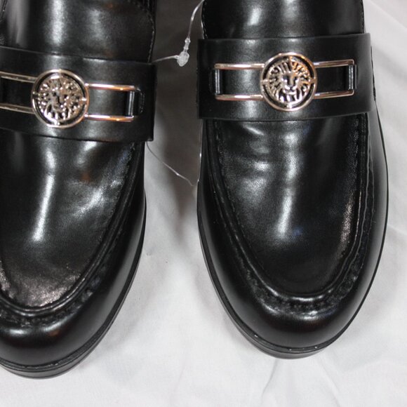 Anne Klein AKqamari Black Wedge Loafer's Slip-On Shoes Size 9 NWOB - Picture 5 of 11